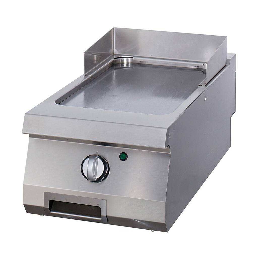 Maxima Heavy Duty Grillplaat - Glad Chroom - Enkel - 70 cm Diep - Elektrisch 09396007