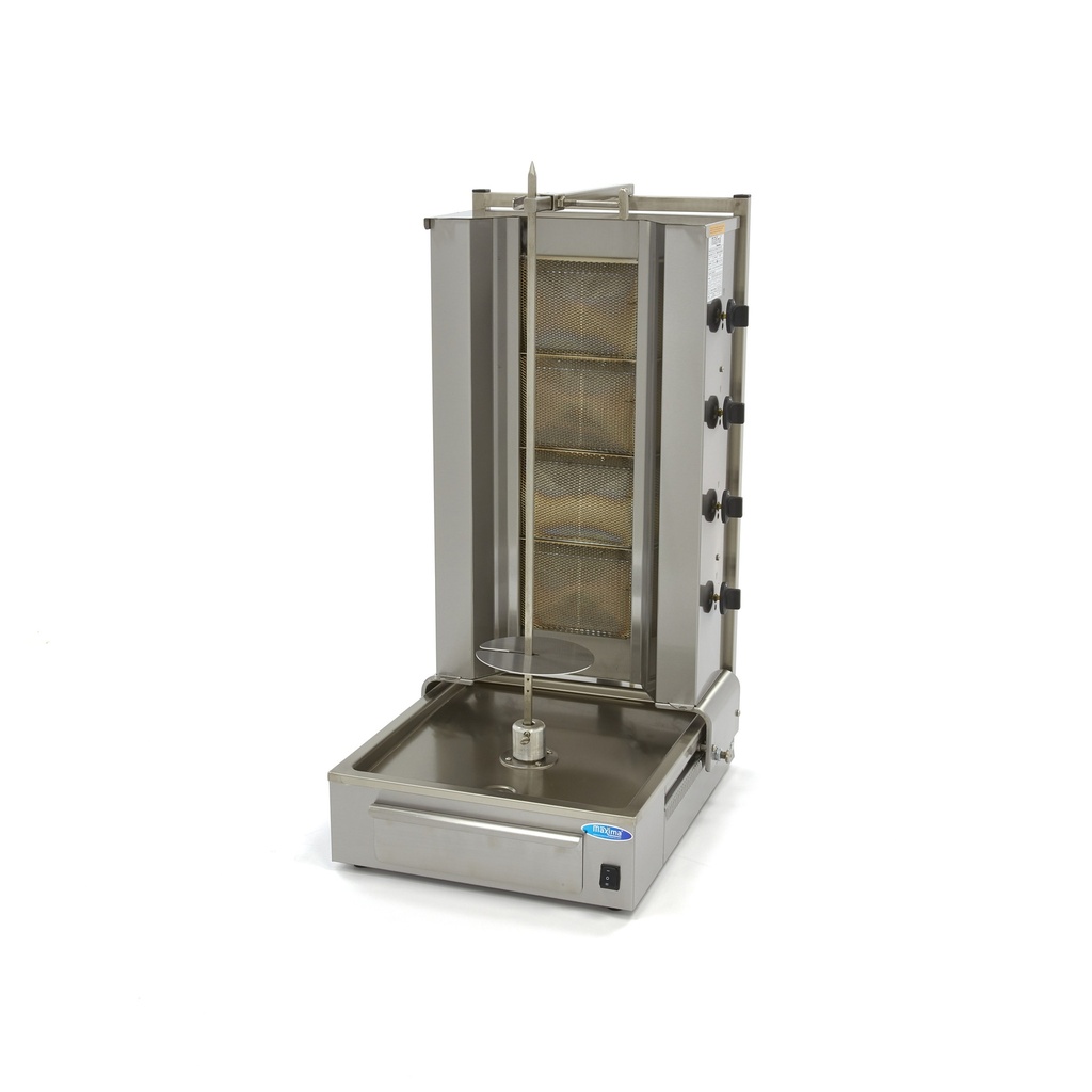 Maxima Shoarma Grill - 4 Branders - 70 Kg Vlees - Gas 09370215