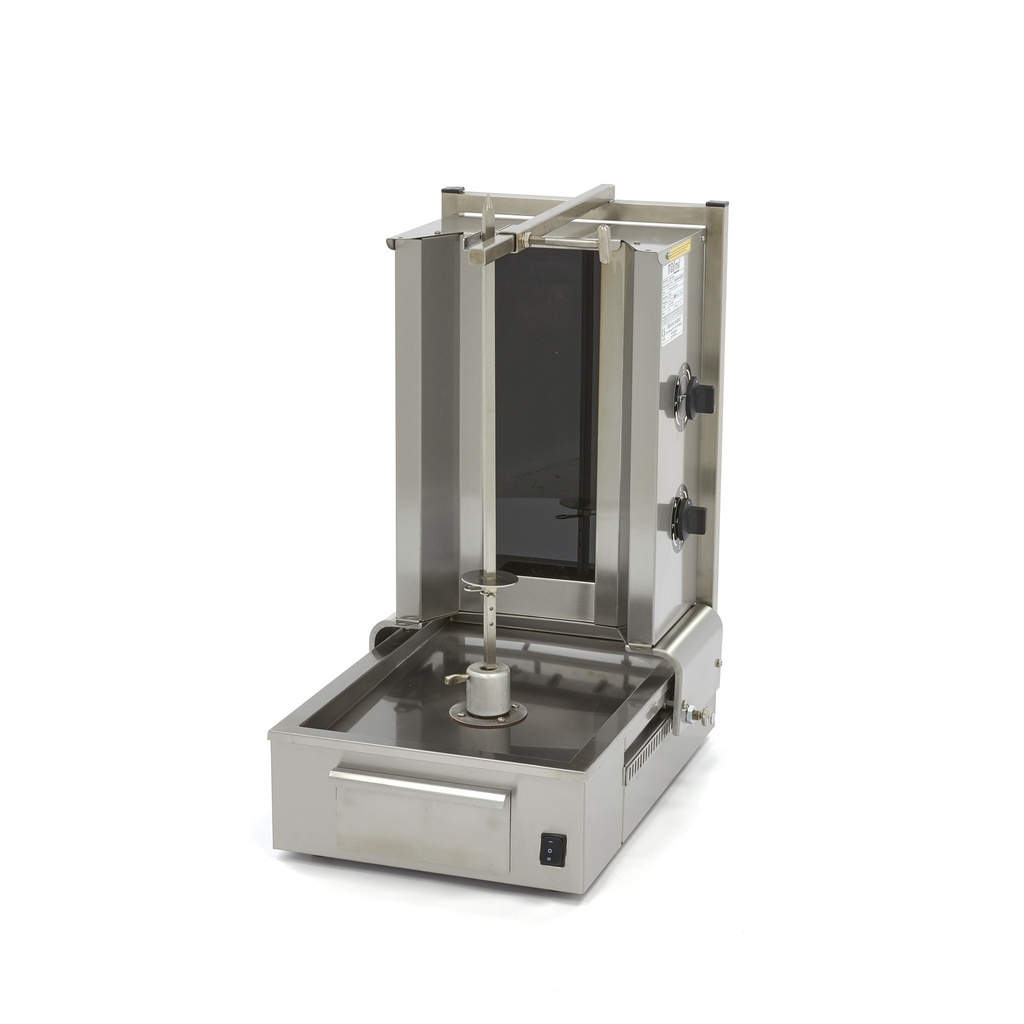 Maxima Shoarma Grill - 2 Branders - 20 Kg Vlees - Elektrisch 09370240