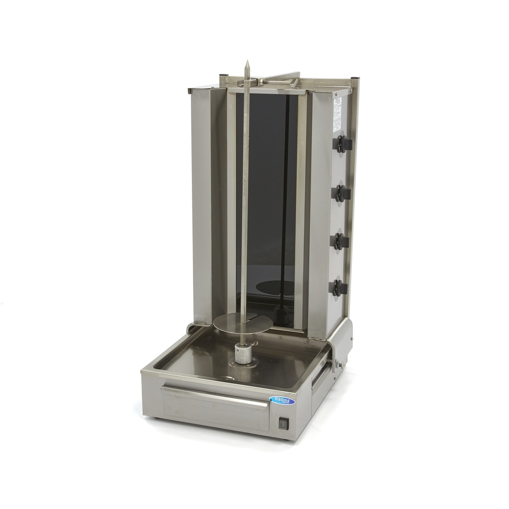 Maxima Shoarma Grill - 4 Branders - 70 Kg Vlees - Elektrisch 09370250