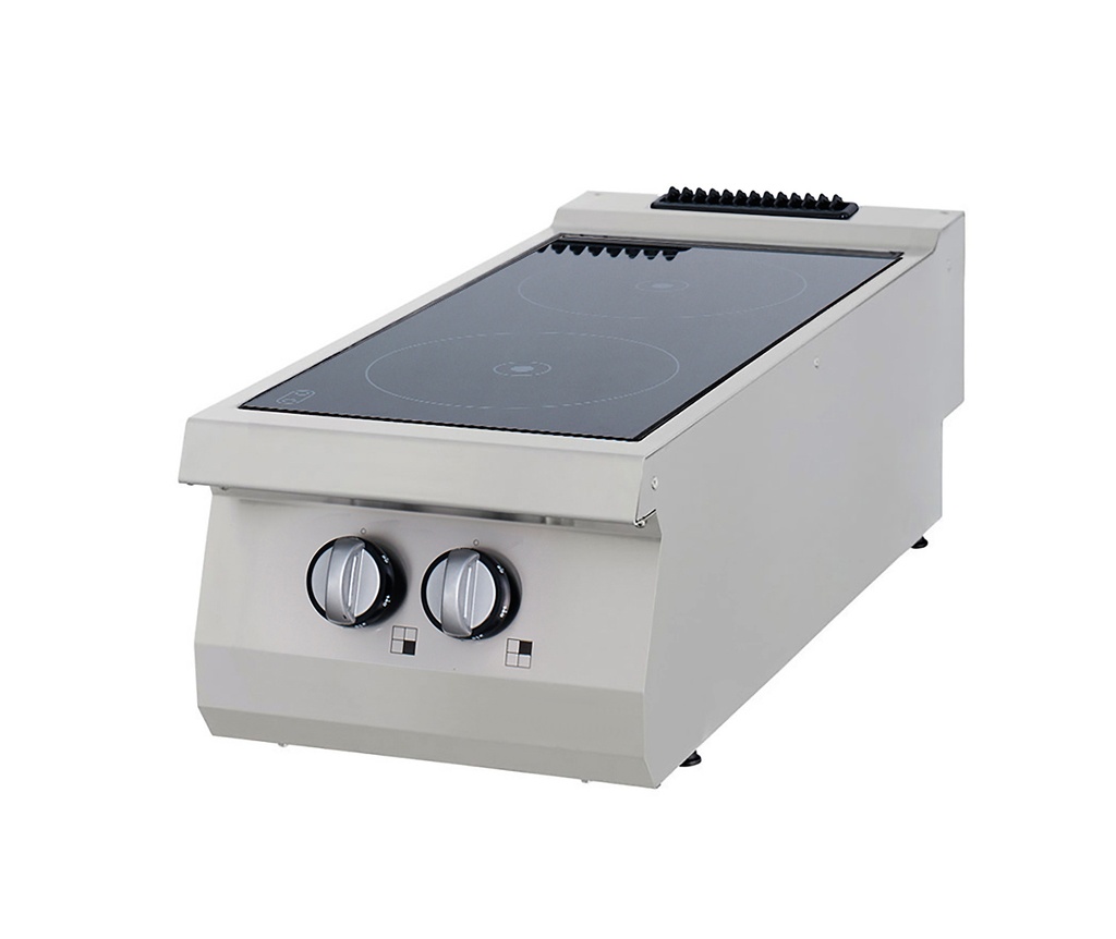 Maxima Heavy Duty Kookplaat - 2 Pitten - Infrarood - Enkel - 70 cm Diep - Elektrisch 09398205