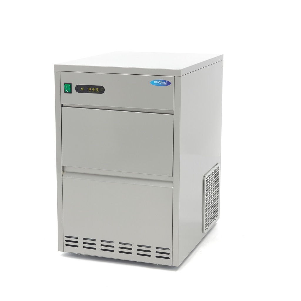 Maxima Ijsblokjesmachine - 45 Kg/Dag - Holle Ijsblokjes - Watergekoeld 09300127