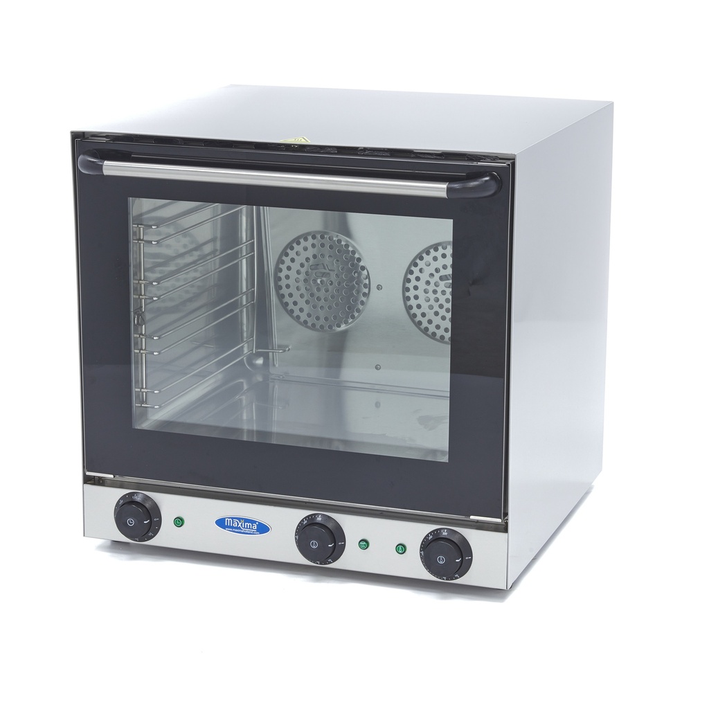 Maxima Heteluchtoven - Grillen - 4 Bakplaten - Ingebouwde Timer - tot 300°C 09300417