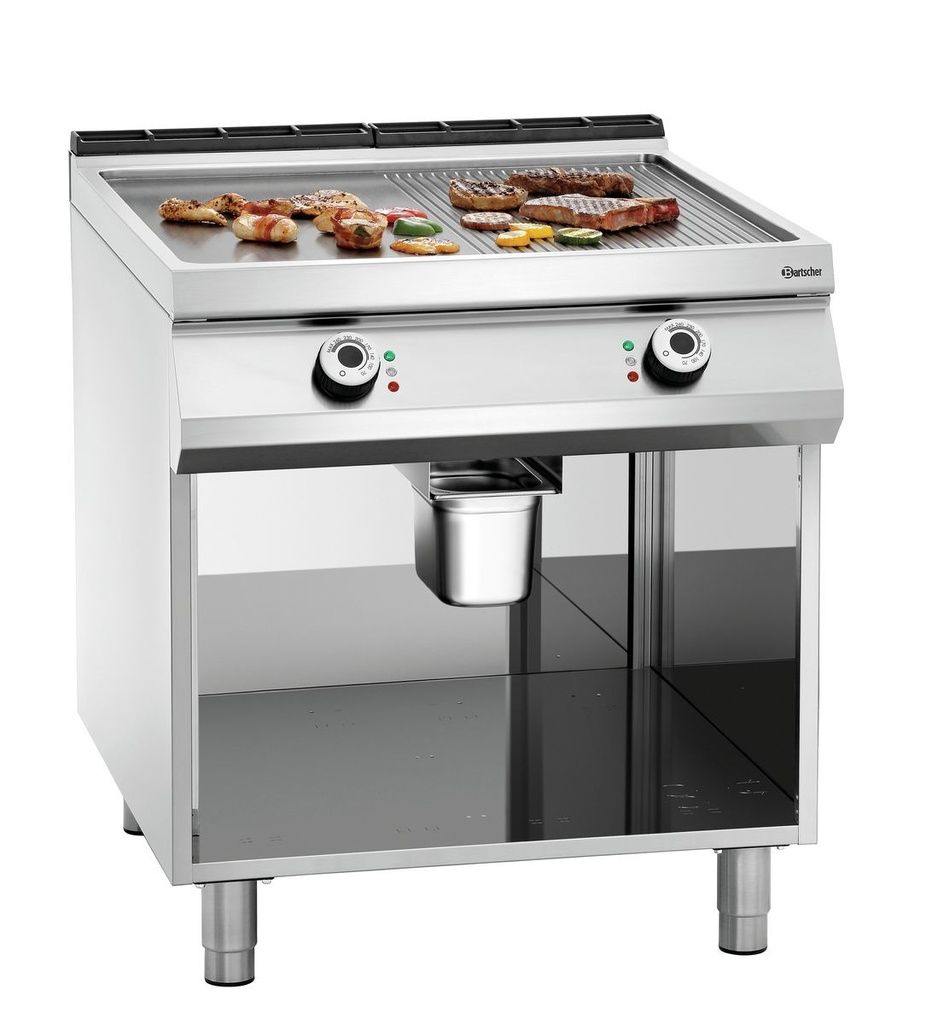 Bartscher Elektrische bakplaat, 1/2+1/2, PO 296511