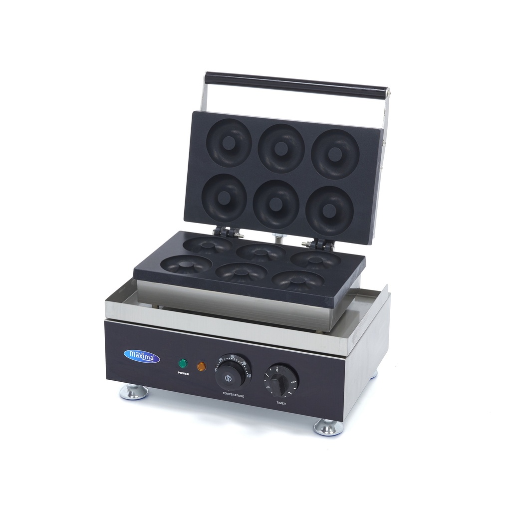 Maxima Donutmaker - 6 Donuts - Ø 8 cm - Ingebouwde Timer 09374010