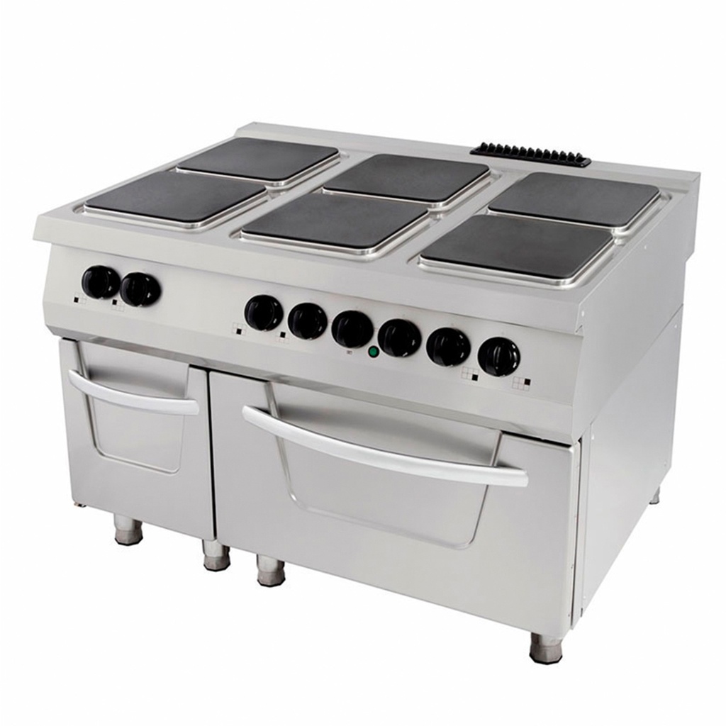 Maxima Premium Fornuis - 6 Pitten - Driedubbel - 90 cm Diep - incl. Oven - Elektrisch 09398526