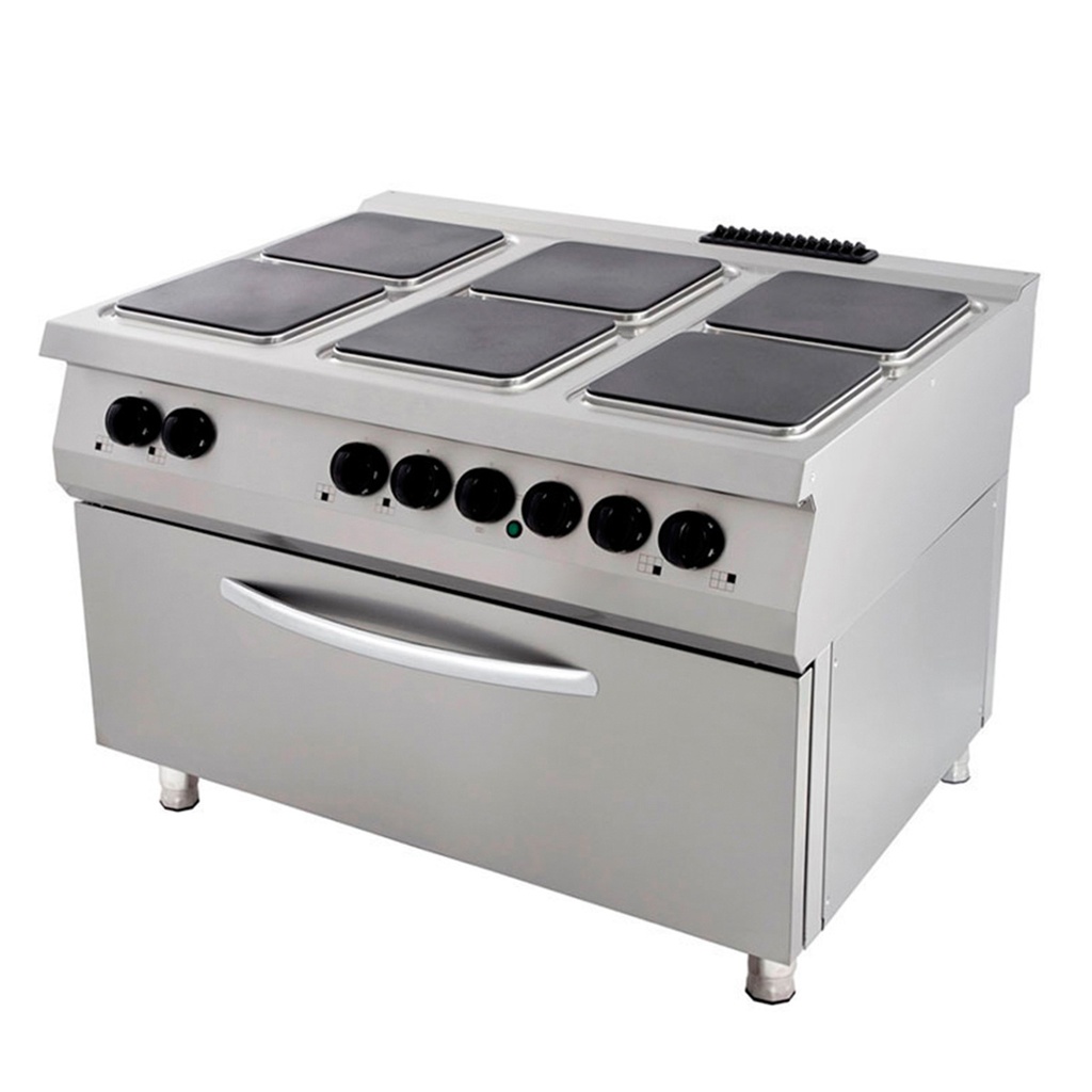 Maxima Premium Fornuis - 6 Pitten - Driedubbel - 90 cm Diep - incl. Brede Oven - Elektrisch 09398527