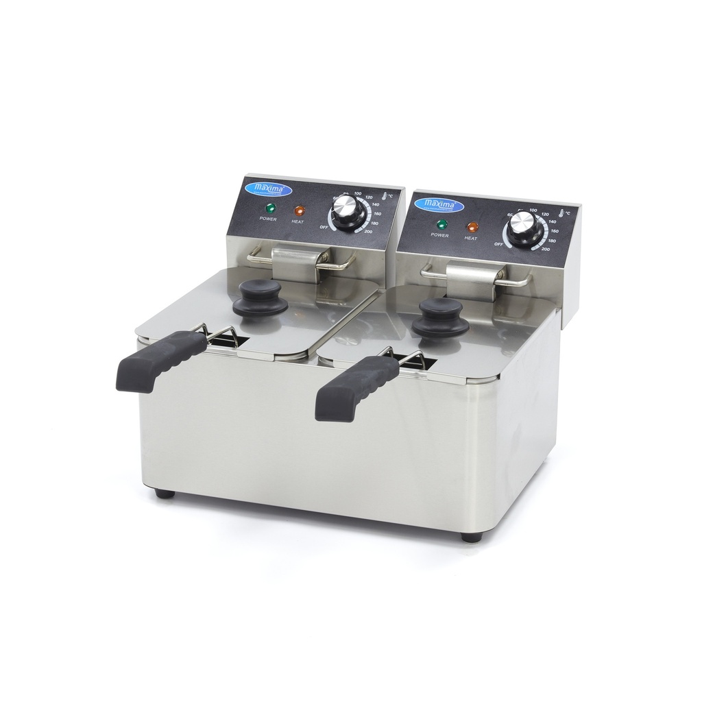 Maxima Frituurpan - 2x 4 L - 2 Manden - tot 1,5 Kg Frites 09365212