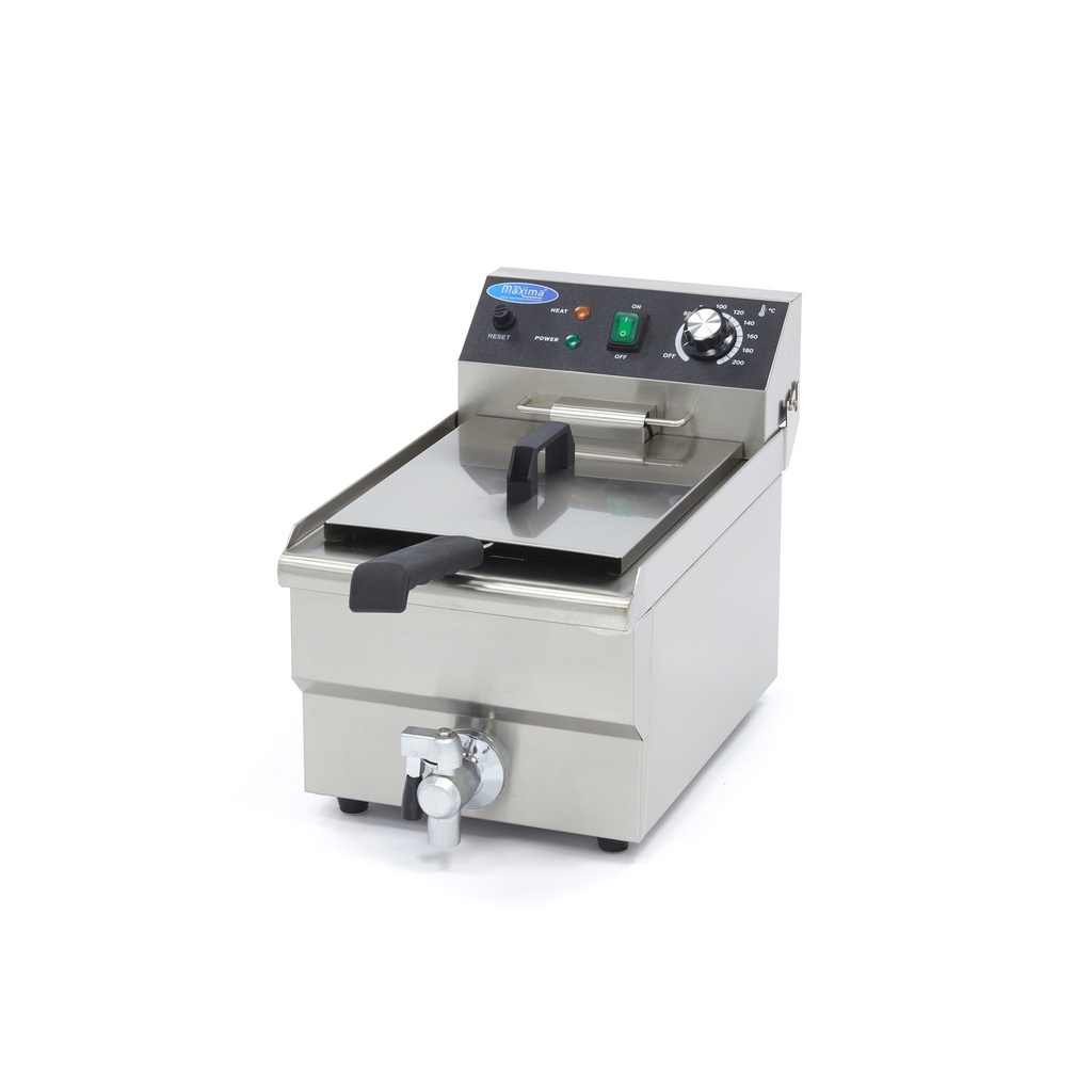 Maxima Frituurpan - 10 L - 1 Mand - met Tapkraan 09365228
