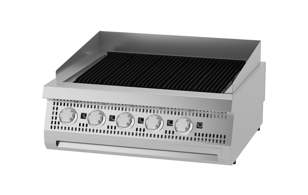 Maxima Premium Chargrill - 5 Zones - Dubbel - 90 cm Diep - Gas 09398600