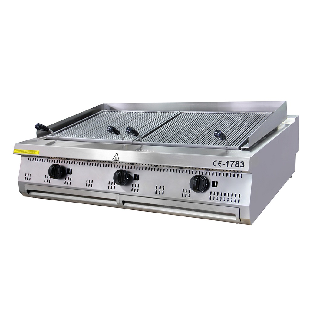 Maxima Premium Chargrill - 3 Zones - Driedubbel - 90 cm Diep - Gas 09398593