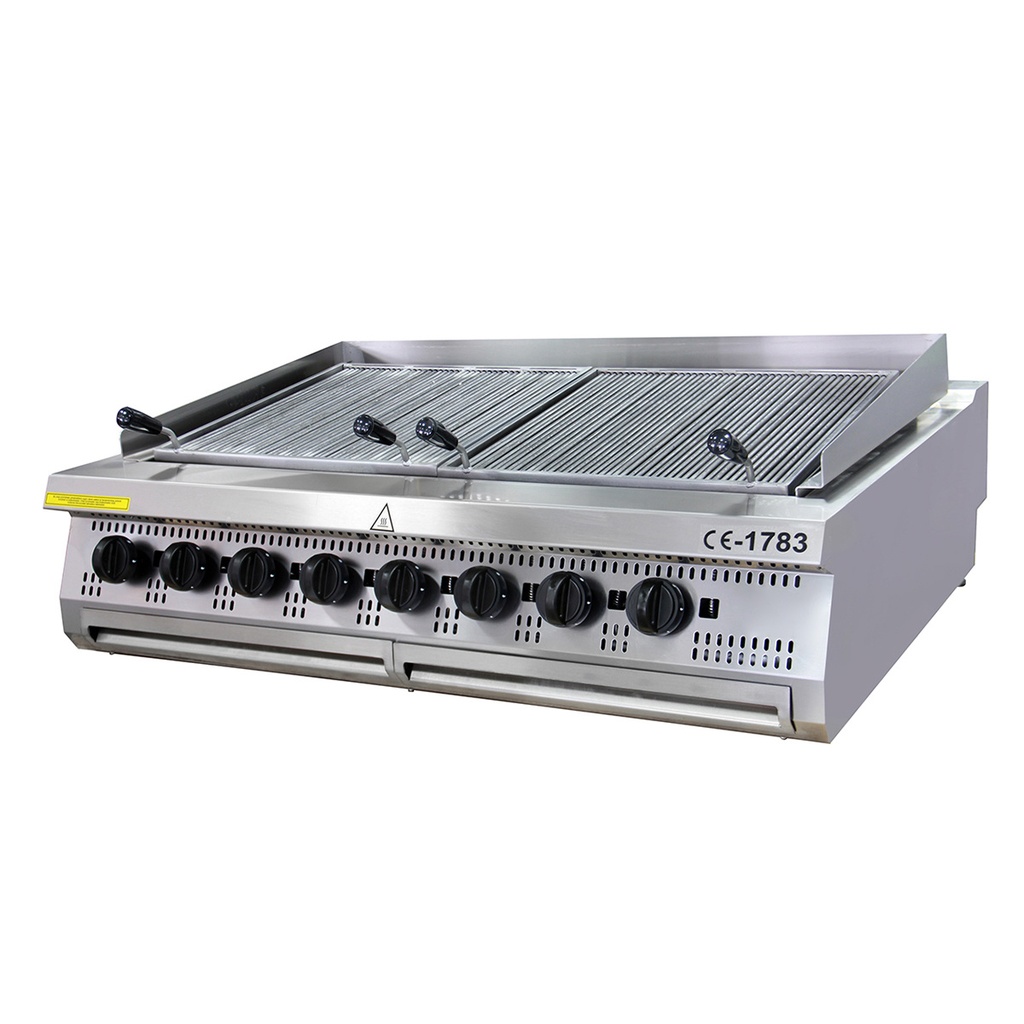 Maxima Premium Chargrill - 8 Zones - Driedubbel - 90 cm Diep - Gas 09398601