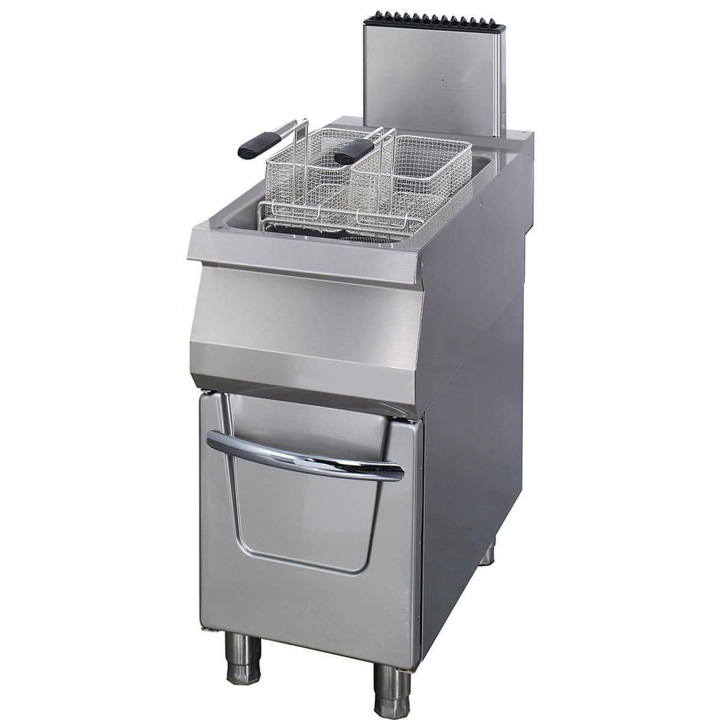 Maxima Premium Friteuse - 1 x 22 L - Enkel - 90 cm Diep - met Tapkraan - Gas 09398605