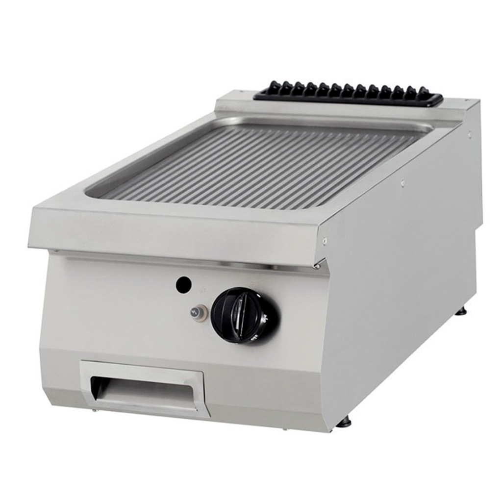 Maxima Premium Grillplaat - Gegroefd Chroom - Enkel - 90 cm Diep - Gas 09398568