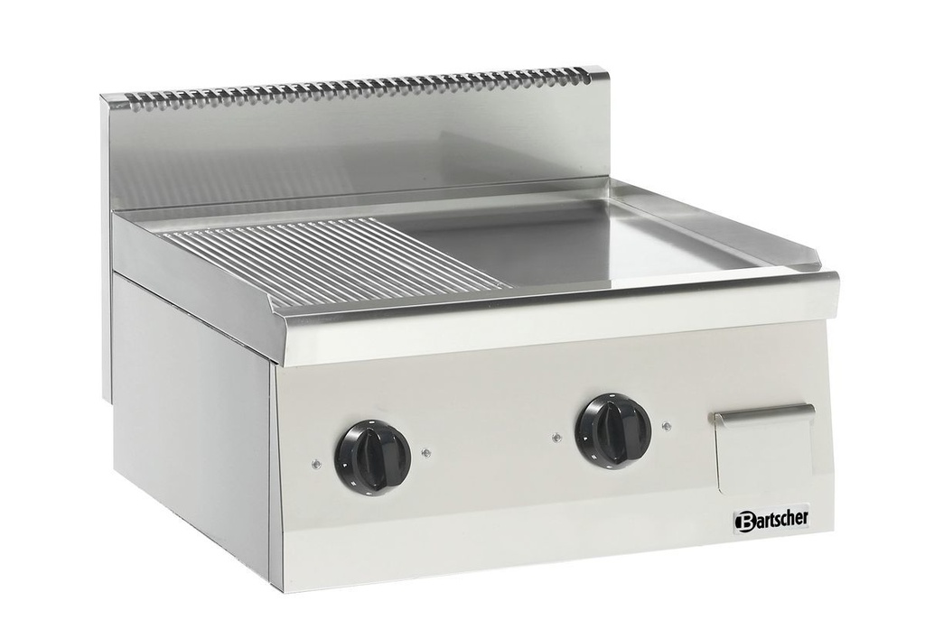 Bartscher Grillplaat 600, B600, 1/2-1/2 132255