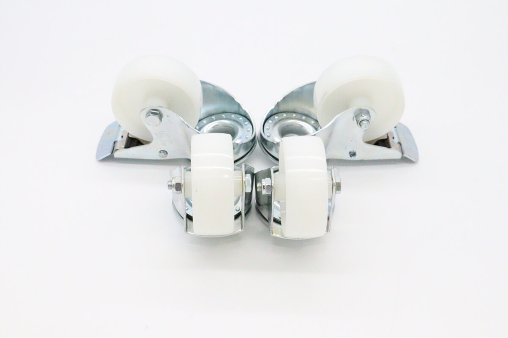 Maxima Wielen voor Werktafel Combisteamer - 2 met rem - 4.3 Inch / 11 cm 08560108