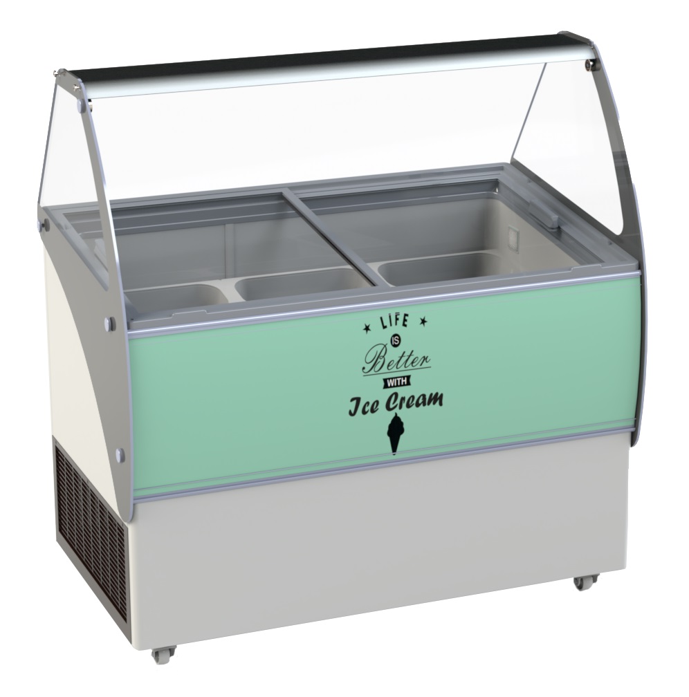 Combisteel SCHEPIJSVITRINE BALI 9X5 LTR 7472.0100