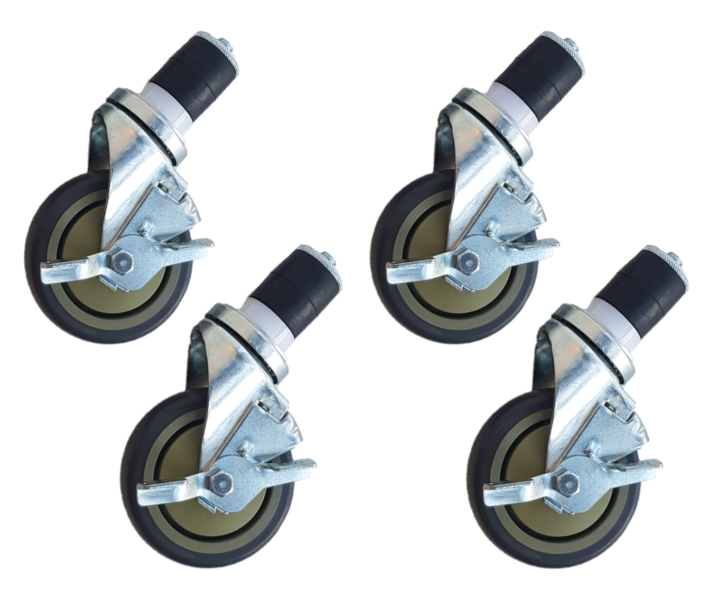 Maxima Werktafel wielen 4 stuks- met rem - 5 inch / 12,7 cm 09300937