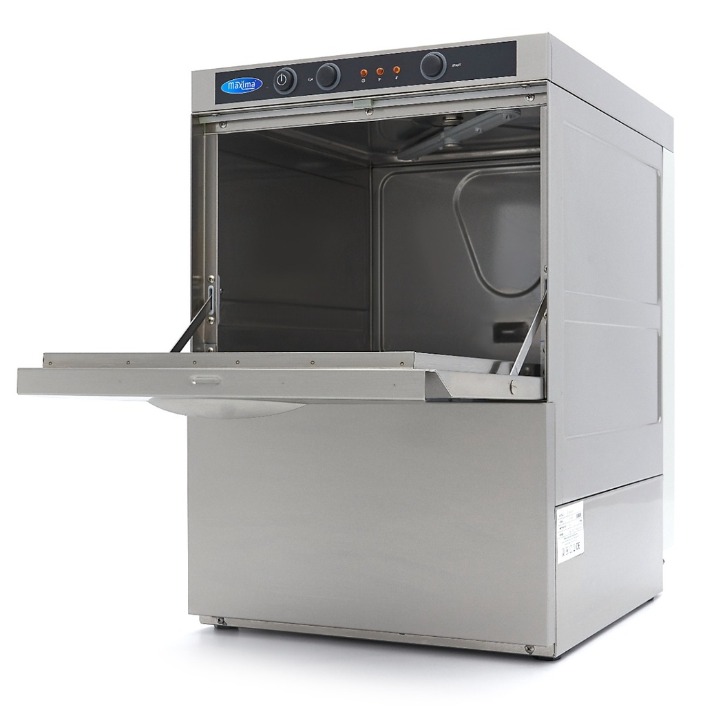 Maxima Glazenspoelmachine - 35 x 35 cm - met Afvoer-, Glansspoel- en Zeeppomp 09240010