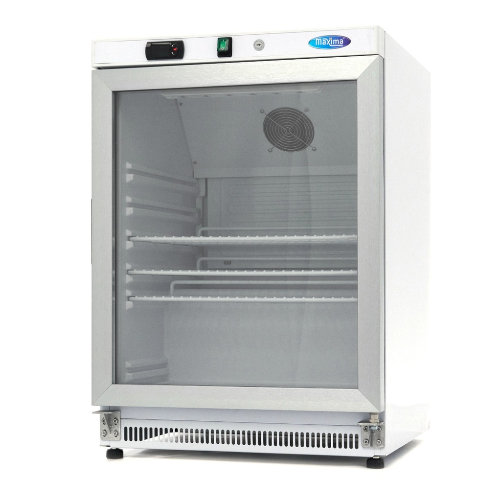 Maxima Koelkast - 200 L - Wit - met Glazen Deur 09405006