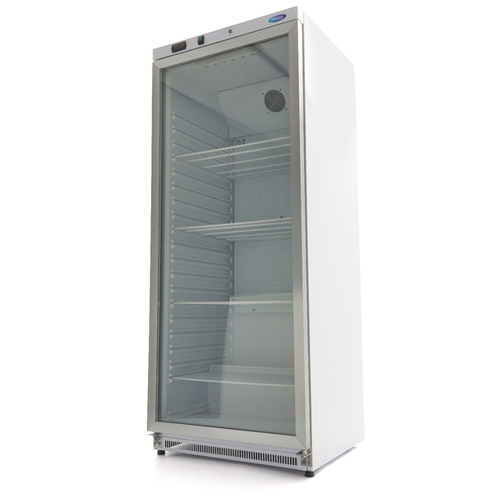 Maxima Koelkast - 600 L - Wit - met Glazen Deur 09405030