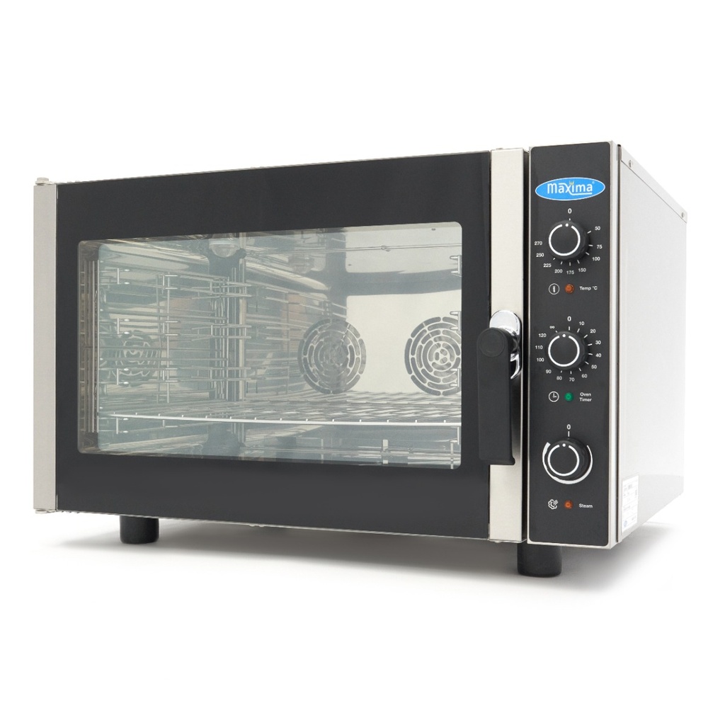 Maxima Combisteamer - 4 Bakken (1/1 GN / 60 x 40 cm) - Analoog - 400V 08500205