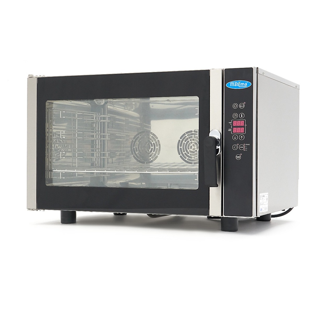 Maxima Combisteamer - 4 Bakken (1/1 GN / 60 x 40 cm) - Digitaal Display - 400V 08500208