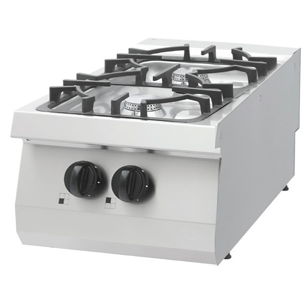 Maxima Heavy Duty Kookplaat - 2 Pitten - Enkel - 70 cm Diep - 15 kW - Gas 09396117