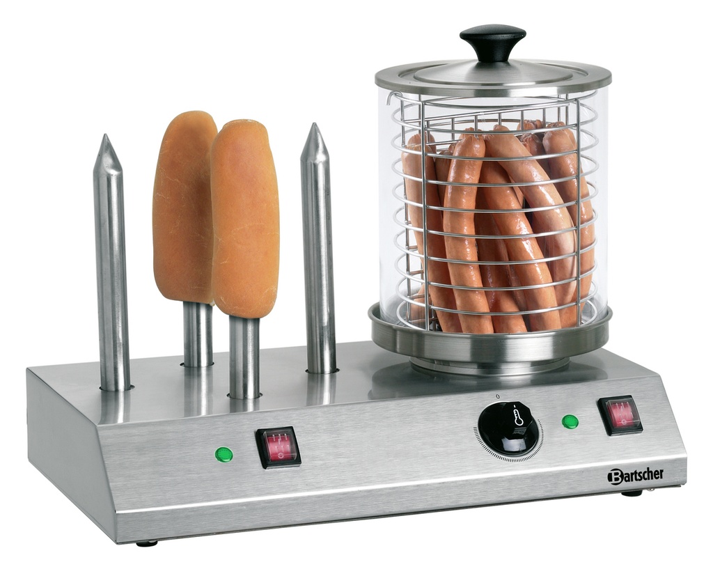 Bartscher Hotdog koker, 4 broodst. A120408