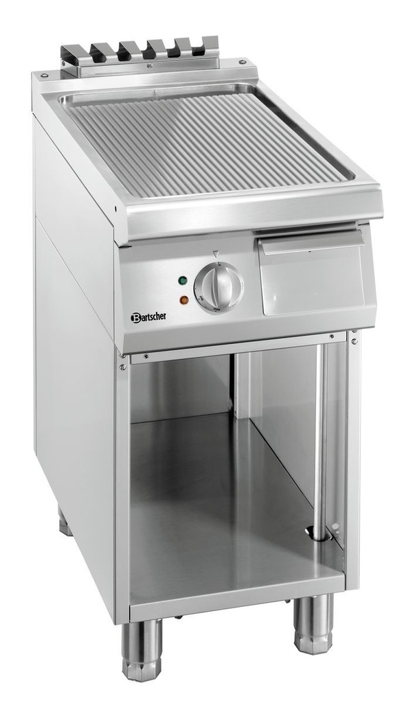 Bartscher Grillplaat 700, B400, geribbeld 286507