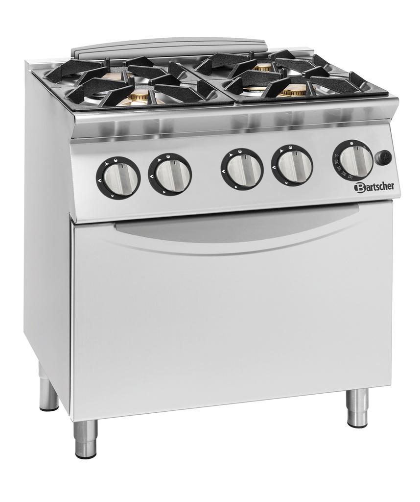 Bartscher Gasfornuis 900 4 branders GBO 2992171