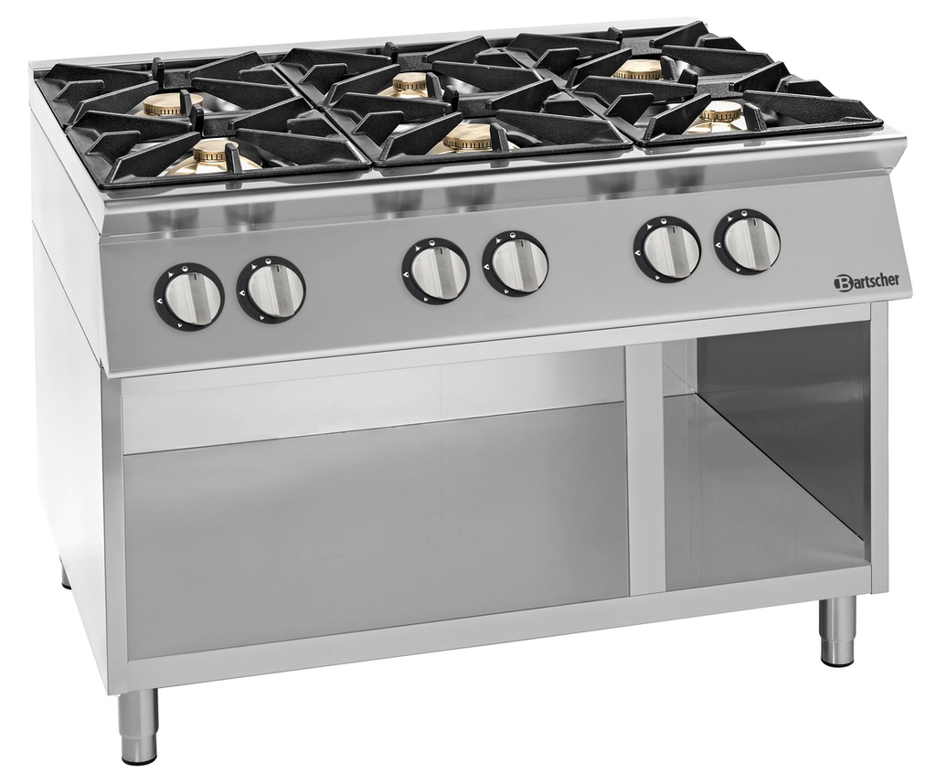 Bartscher Gasfornuis 900 6 branders OU 2991121