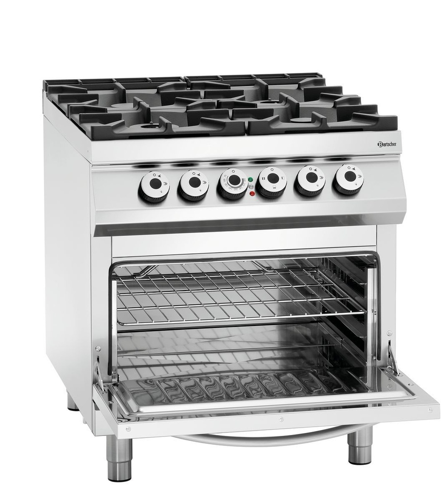 Bartscher Gasfornuis, 4-branders, EO 2/1GN 2952271