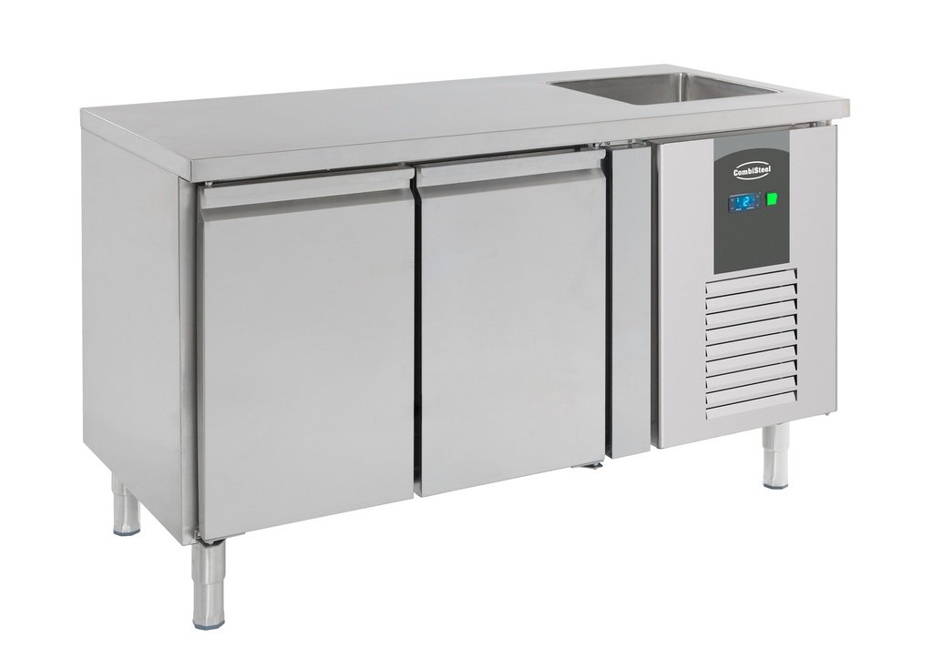 Combisteel 700 KOELWERKBANK SPOELBAK 2 DEUREN 7450.0210