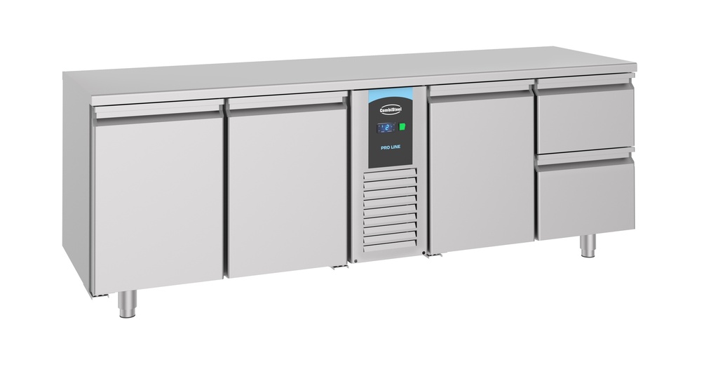 Combisteel 700 KOELWERKBANK 3DRS 2 LADEN MONOBLOCK ENERGY LINE 7489.5360