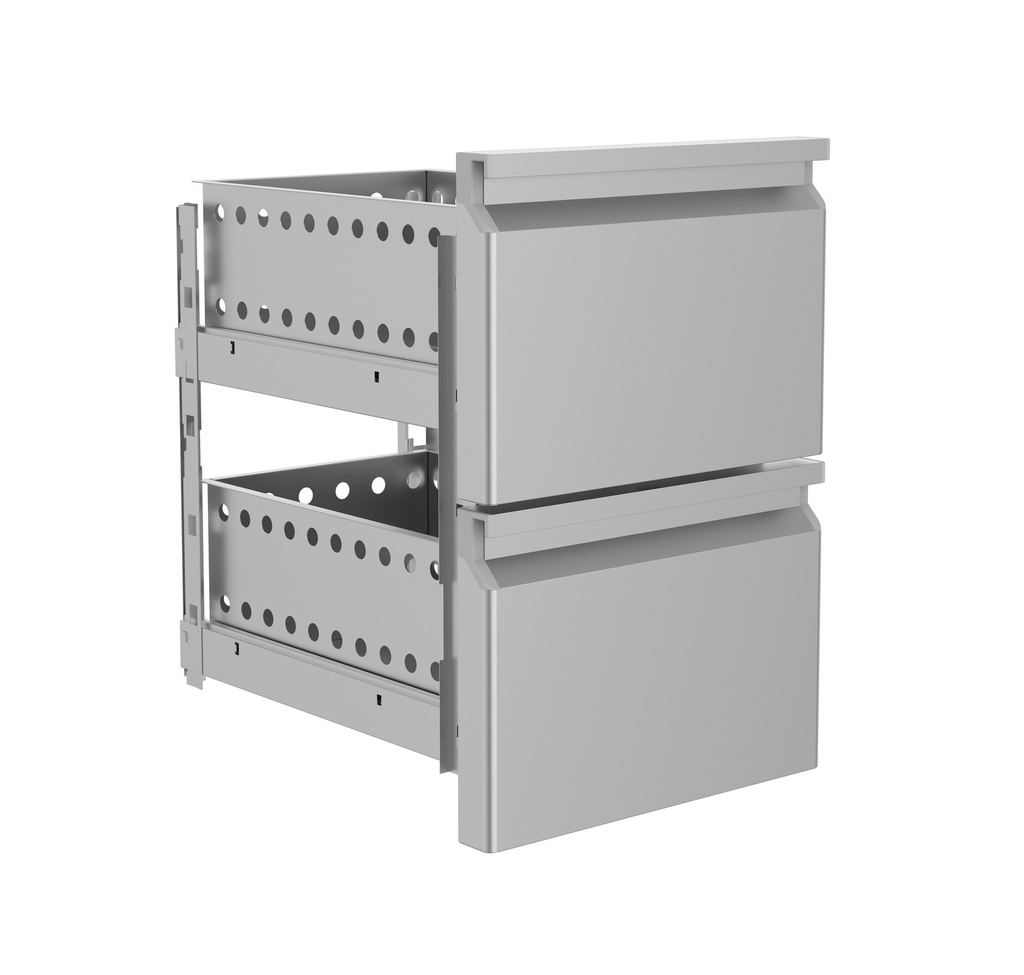 Combisteel 600 LADENBLOK 1/2  Combisteel geeft geen garantie op het inbouwen van een ladeblok 7489.0545