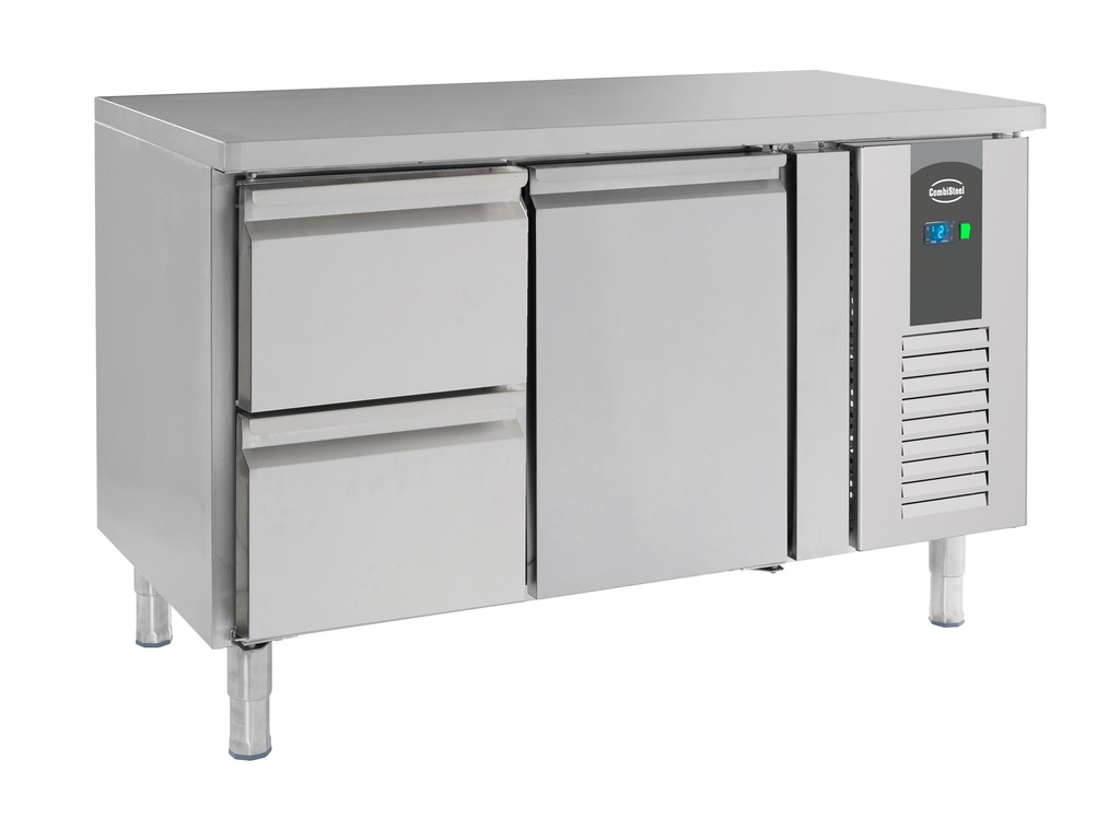 Combisteel 700 KOELWERKBANK 1DRS 2 LADEN 7950.0200