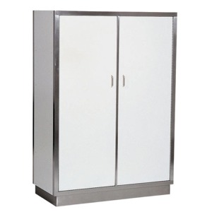 Combisteel RVS SERVIESKAST 2 DEUREN 5 LEVELS 1280 7003.0702