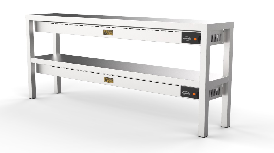 Combisteel ETAGERE KERAMISCH VERWARMD 2 NIVEAUS 2000 MET 12 HEATERS À 250W 7020.0755