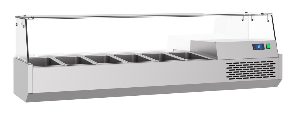 Combisteel GEKOELDE OPZETVITRINE 6X 1/3 GN 7489.5240