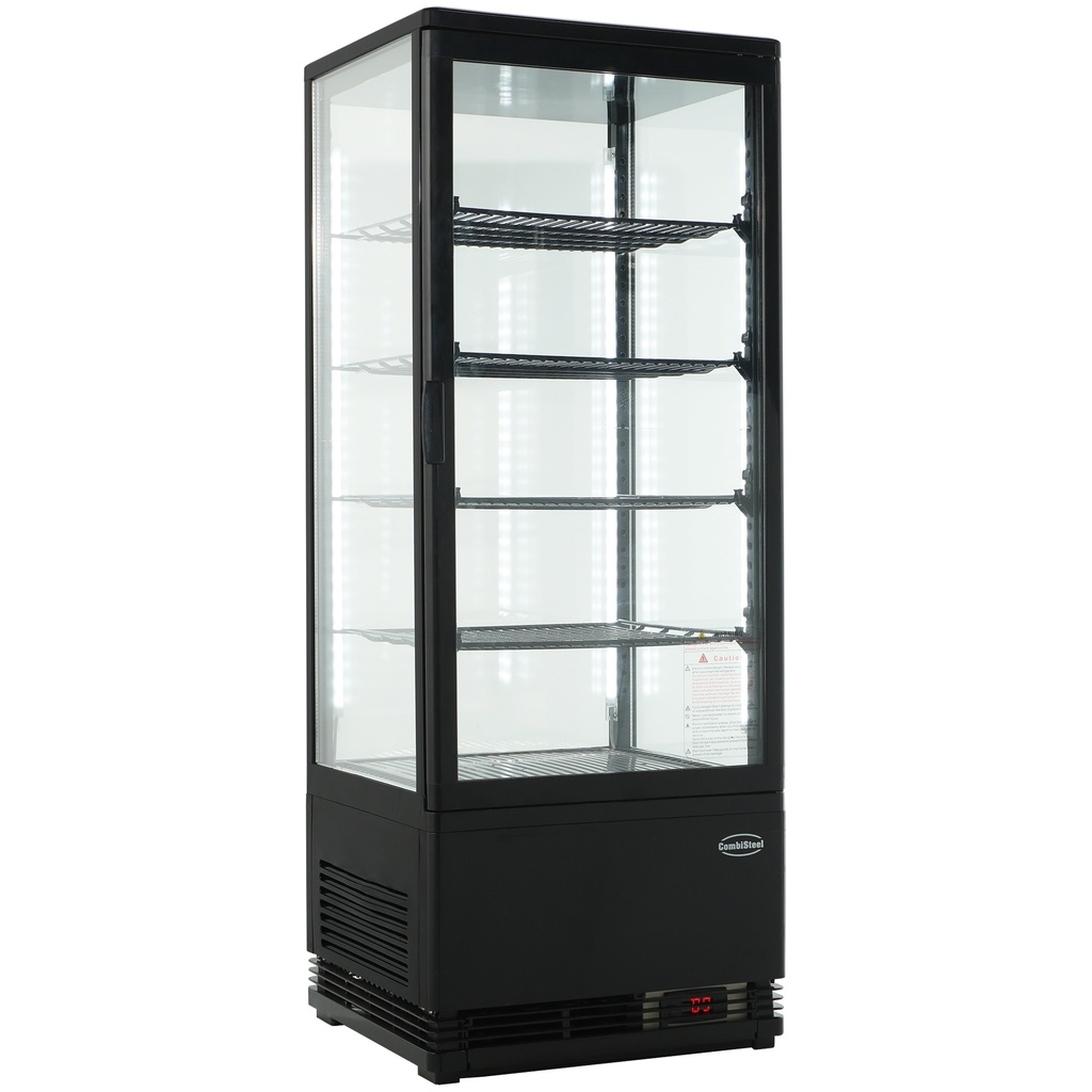 Combisteel KOELVITRINE 98L ZWART 7487.0180