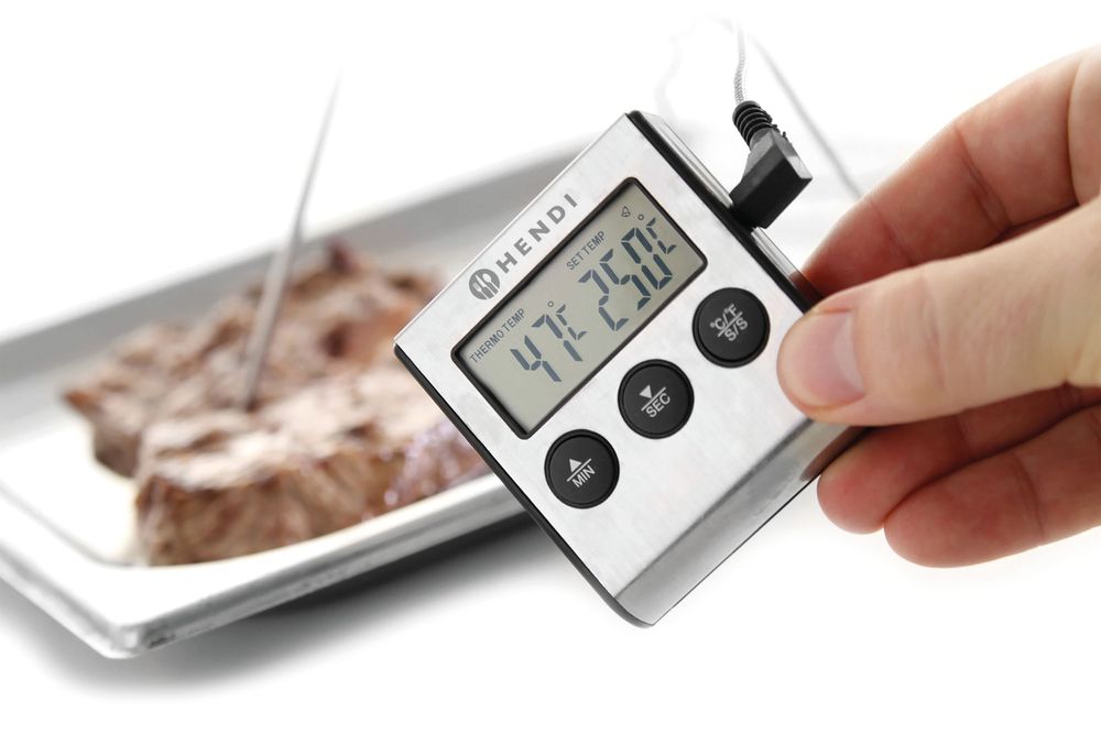 HENDI Braadthermometer met timer 271346