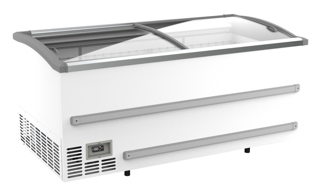 Combisteel SUPERMARKT VRIESKIST WIT 1880  HANDMATIGE ONTDOOIING 7072.0045
