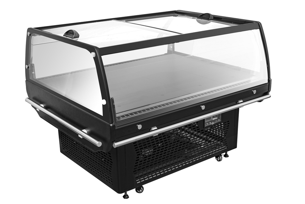 Combisteel KOELEILAND MET GLASDEKSEL 1.3 7090.0025