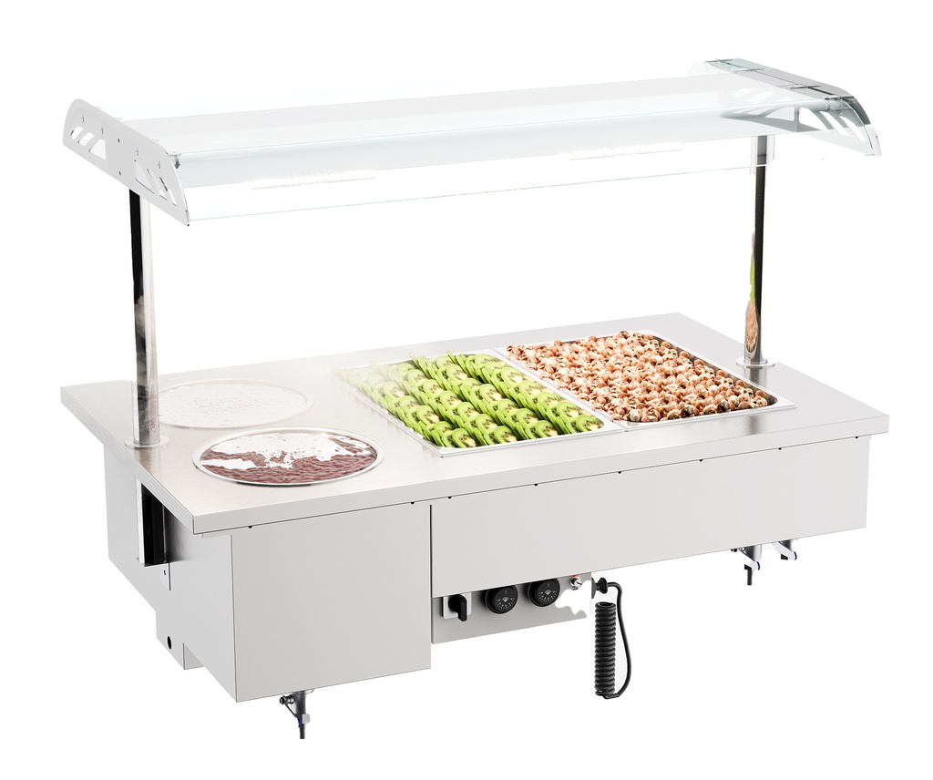 Combisteel DROP-IN BAIN-MARIE MET BOWLS 2/1 7178.2070