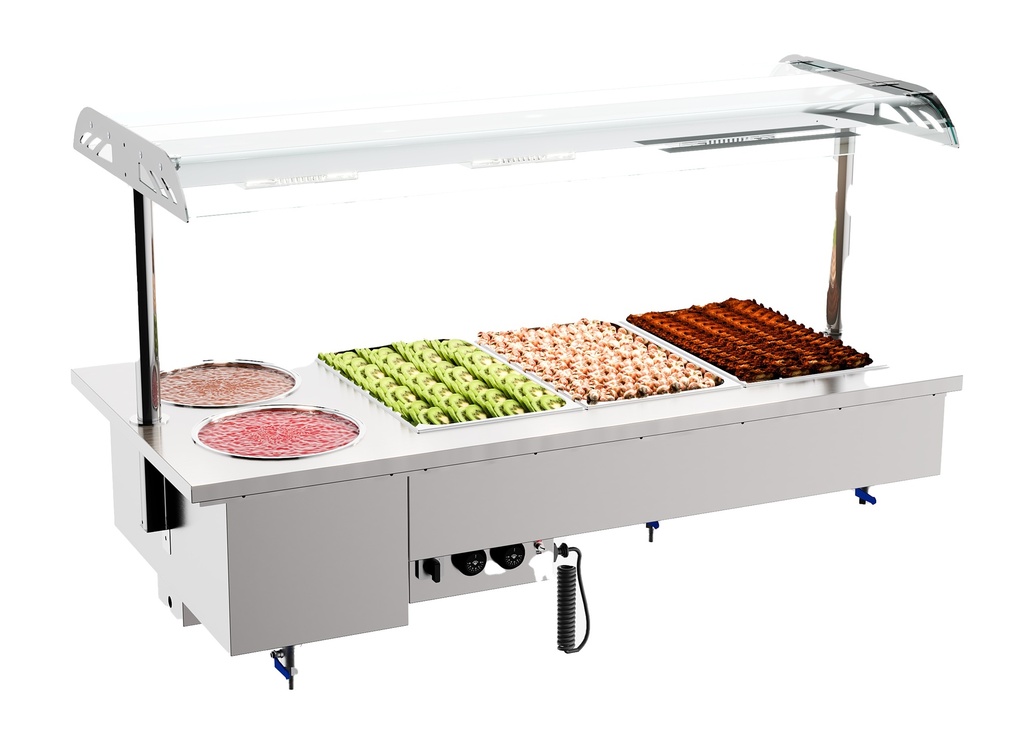 Combisteel DROP-IN BAIN-MARIE MET BOWLS 3/1 7178.2075