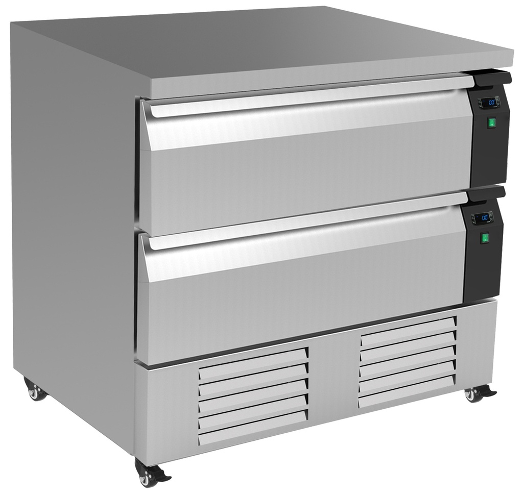 Combisteel KOEL/VRIESWERKBANK OMSCHAKELBAAR 2 LADEN 4X 1/1GN 7450.0240