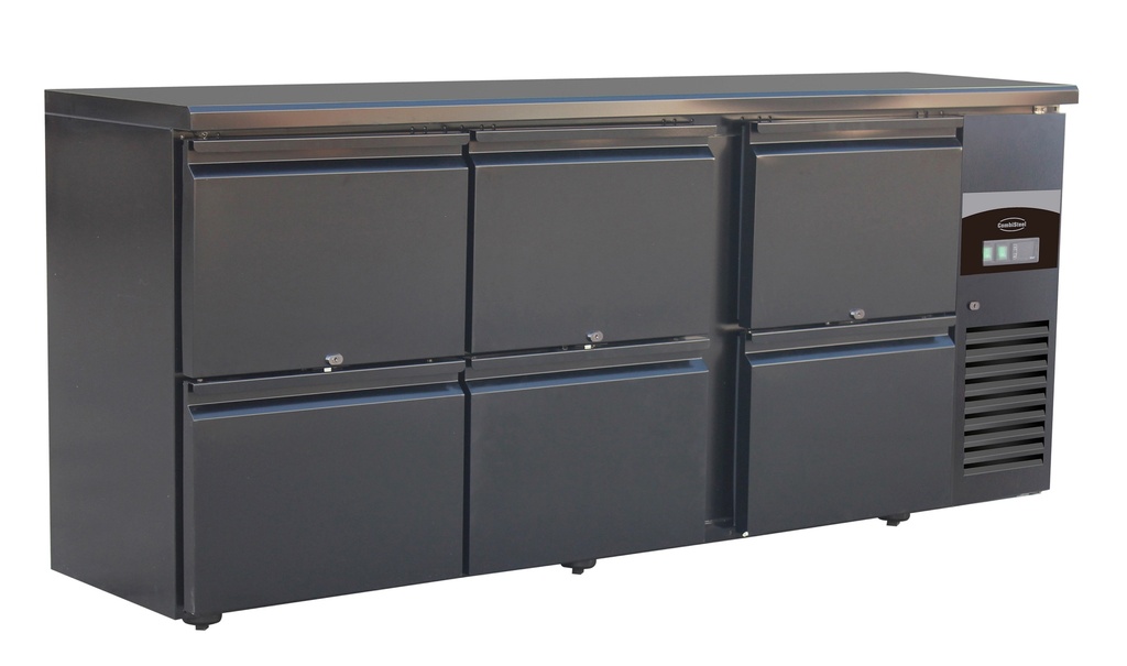 Combisteel BARKOELER ZWART 6 LADEN 7450.0323