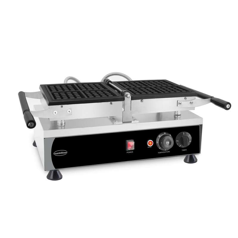 Combisteel DRAAIBAAR WAFELIJZER 4ST BRUSSELSE WAFEL 7540.0075