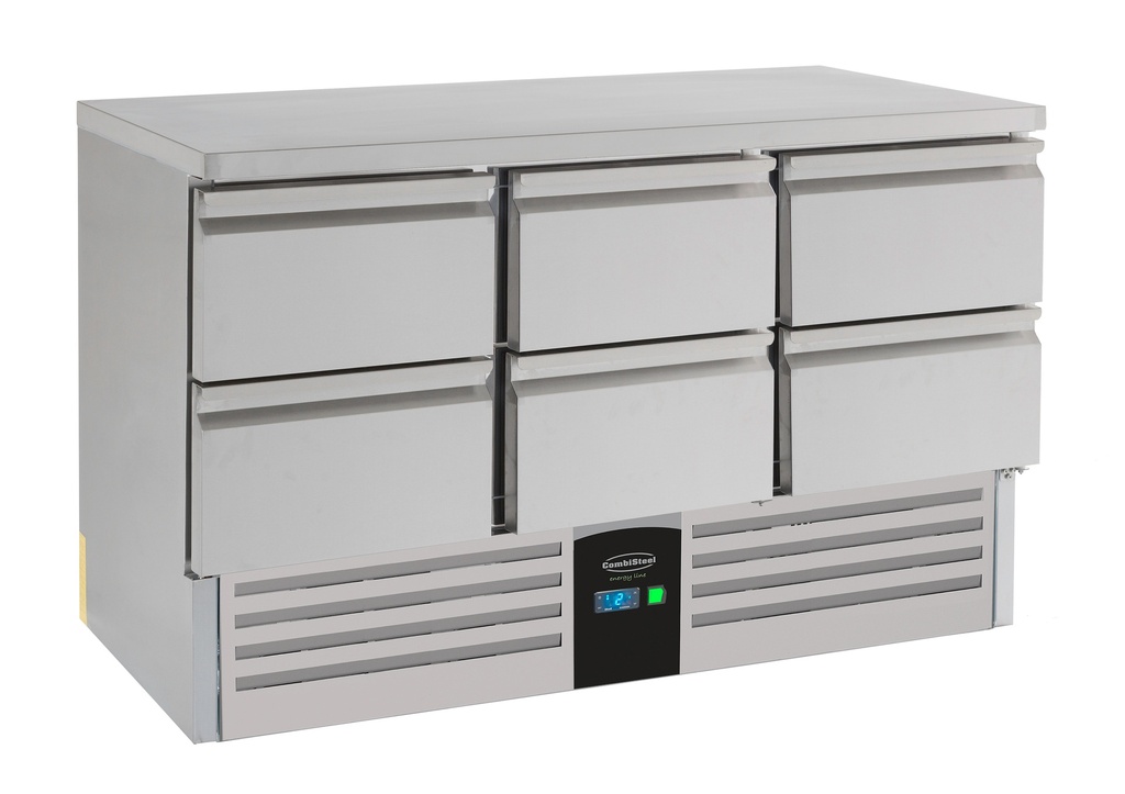 Combisteel KOELWERKBANK 6 LADEN ENERGY LINE  UITGEVOERD MET VERDAMPER 7450.5120